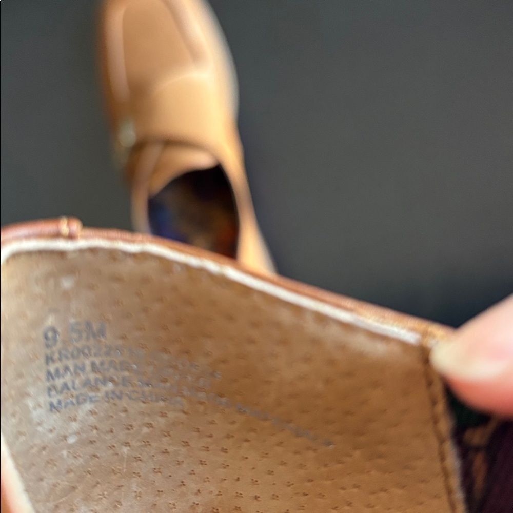 Korks Theodore Loafers Women’s Brown Leather Slip-On Oxford buckle tan shoes 9 - Picture 10 of 13